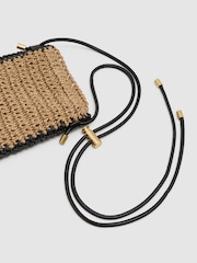 Reiss Natural Taylor Woven Cross-Body Phone Bag - Image 5 of 5