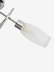 Chrome Capri 3 Light Flush Fitting Ceiling Light - Image 8 of 8