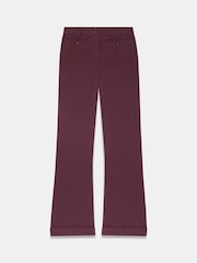 Czerwony - Mint Velvet Pocket Detail Flared Trousers - Obraz 7 z 8