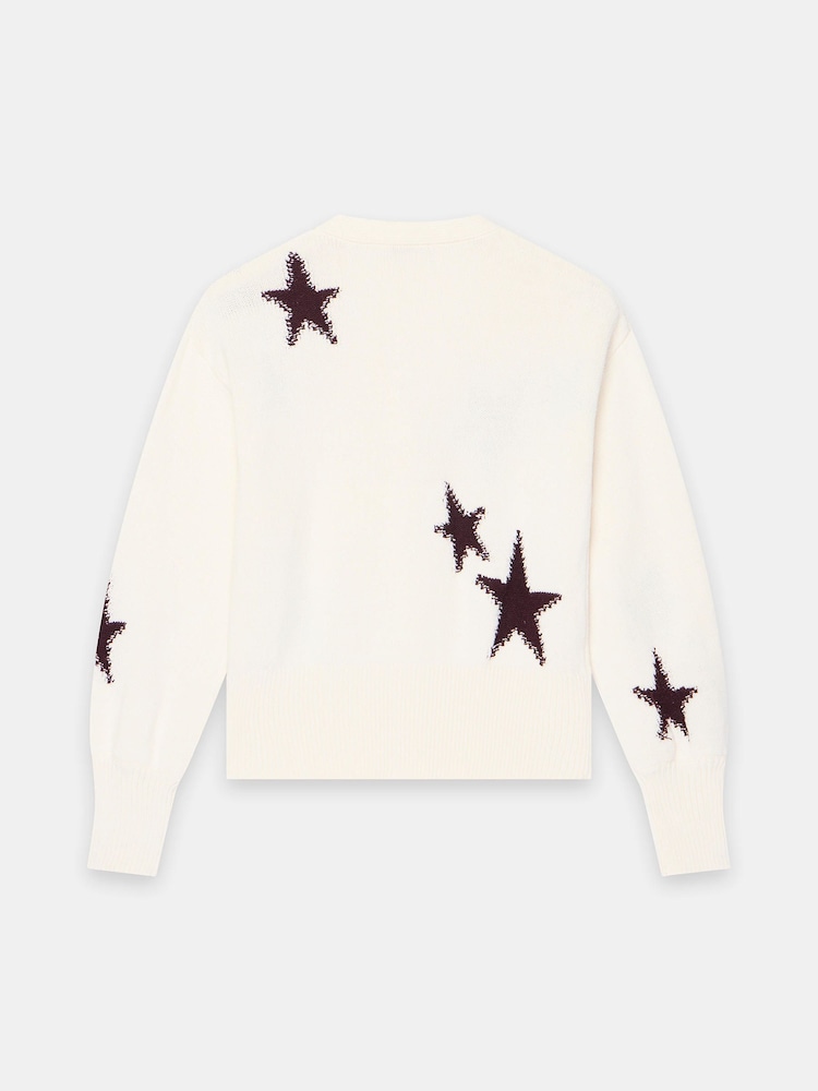 Mint Velvet White Cotton Star Detail Cardigan - Image 7 of 7 Mint Velvet White Cotton Star Detail Cardigan - Image 7 of 7