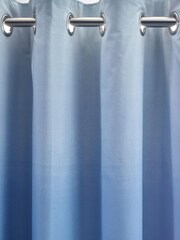 Blue Ombre Print Eyelet Blackout Curtains - Image 3 of 4