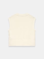Mint Velvet White Sleeveless V-Neck Knit Top - Image 7 of 7
