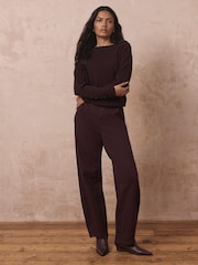 Mint Velvet Red Lace Detail Jumper - Image 5 of 8