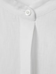 Reiss White Winona Relaxed Sleeve 100% Linen Shirt - Image 6 of 6
