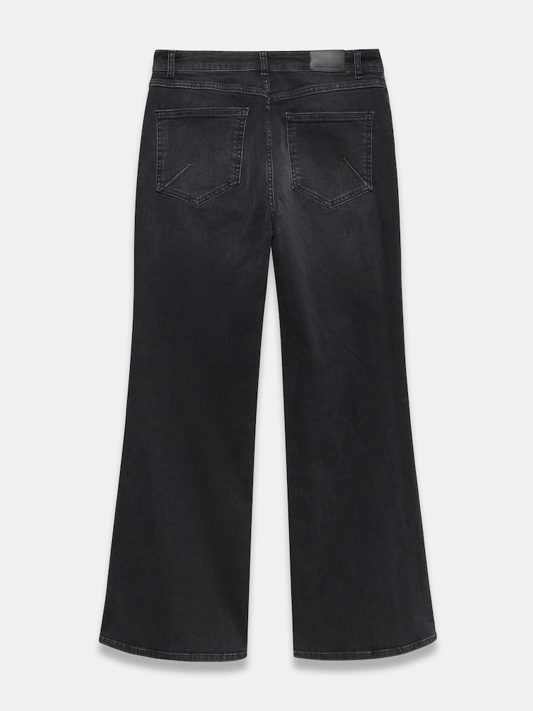 Mint Velvet Black Ultimate Flared Jeans - Image 7 of 7