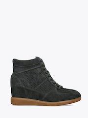 Dolce Vita Dark Grey Irlah Suede Trainers - Image 1 of 4