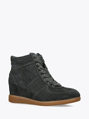 Dolce Vita Dark Grey Irlah Suede Trainers - Image 2 of 4