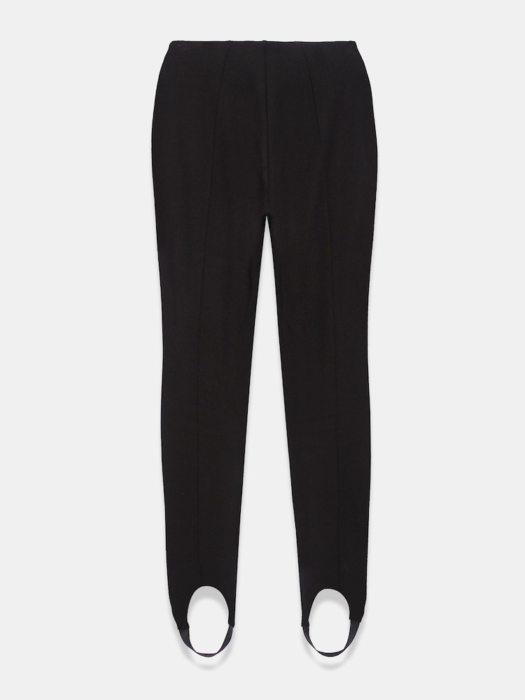 Mint Velvet Black Jersey Stirrup Leggings - Image 8 of 8