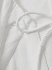 Reiss White Alice Lyocell Blend Puff Sleeve Midi Dress - Image 5 of 5