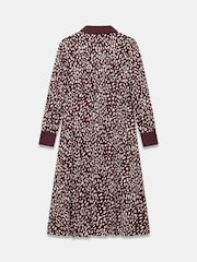 Mint Velvet Red Printed Contrast Midi Shirt Dress - Image 7 of 7
