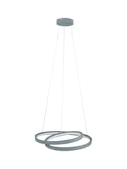 Pacific Grey Neptune LED Ring Ceiling Light Pendant - Image 3 of 3