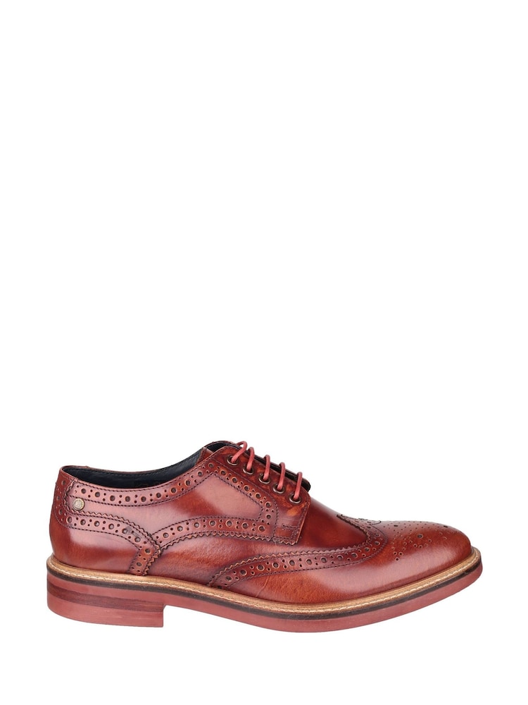 Base London Tan Brown Woburn Hi-Shine Shoes - Image 1 of 4 Base London Tan Brown Woburn Hi-Shine Shoes - Image 1 of 4
