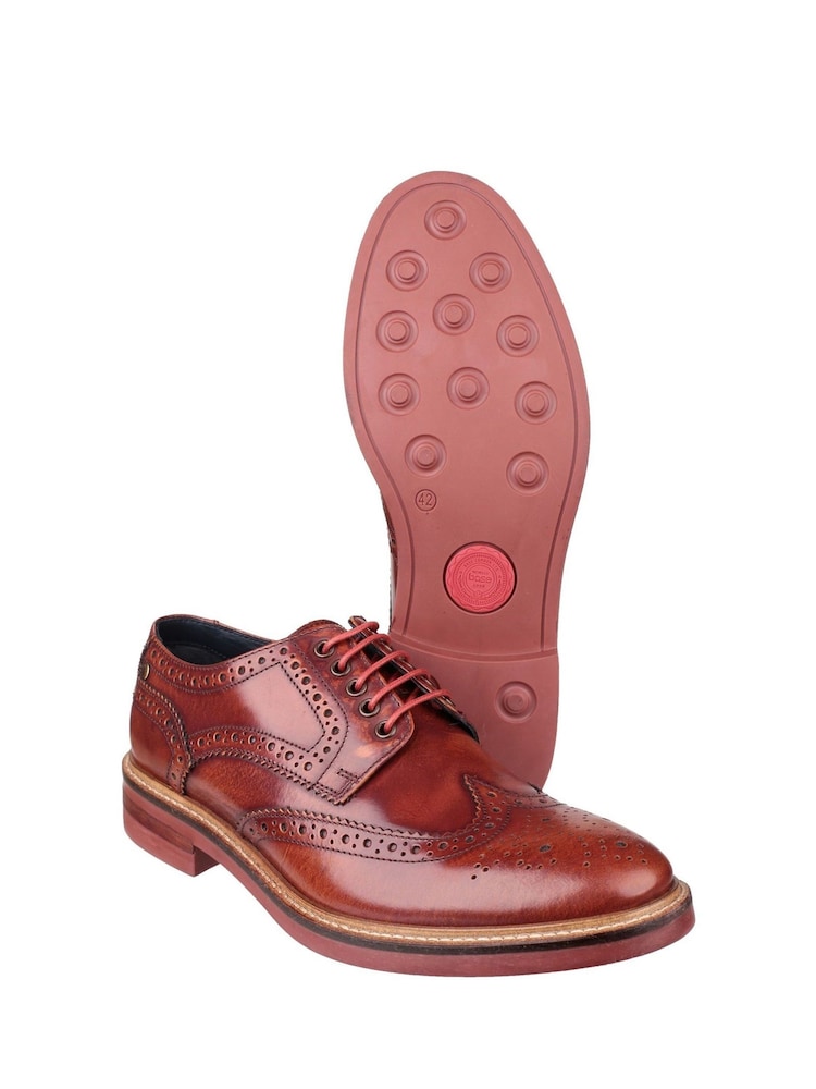 Base London Tan Brown Woburn Hi-Shine Shoes - Image 2 of 4 Base London Tan Brown Woburn Hi-Shine Shoes - Image 2 of 4