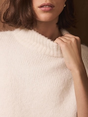 Mint Velvet Cream Longline Knit Top - Image 6 of 8