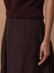 Mint Velvet Red Full Midi Skirt - Image 4 of 7