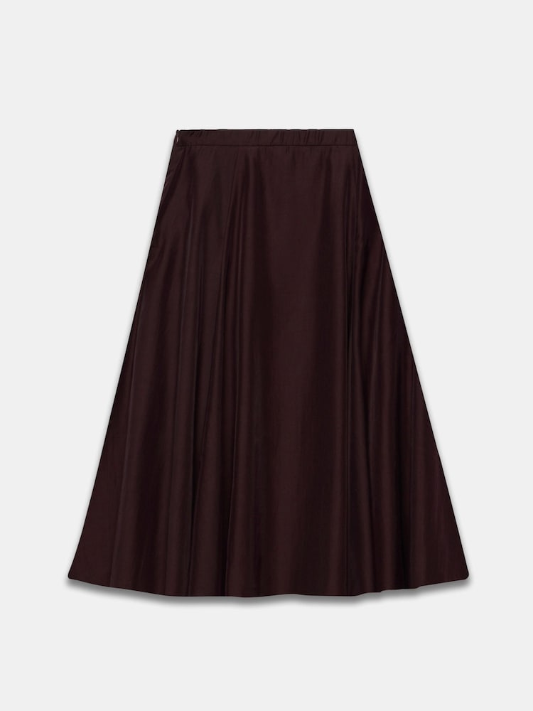 Mint Velvet Red Full Midi Skirt - Image 7 of 7 Mint Velvet Red Full Midi Skirt - Image 7 of 7