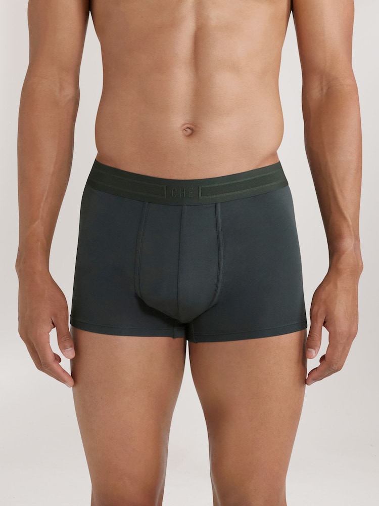 Reiss Pine Green Che CHÉ Studios Boxer Trunks with TENCEL™ Fibers - Image 1 of 5