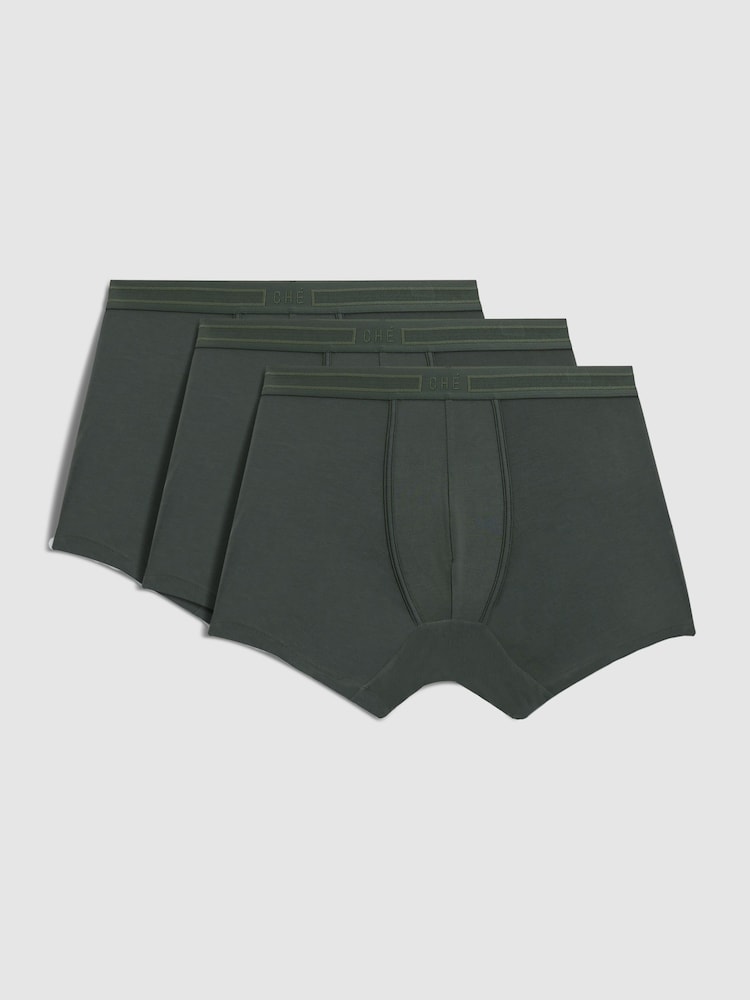 Reiss Pine Green Che CHÉ Studios Boxer Trunks with TENCEL™ Fibers - Image 2 of 5