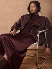 Mint Velvet Maroon Red Sleeveless Top - Image 4 of 8