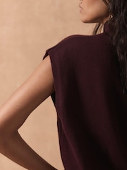 Mint Velvet Maroon Red Sleeveless Top - Image 6 of 8