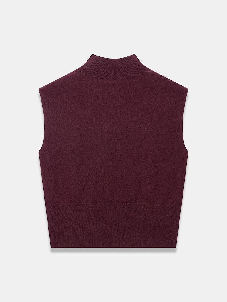 Mint Velvet Maroon Red Sleeveless Top - Image 8 of 8 Mint Velvet Maroon Red Sleeveless Top - Image 8 of 8