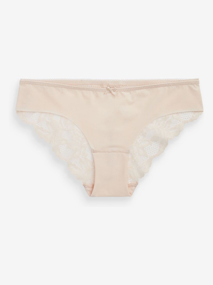 Nude Brazilian No VPL Lace Back Briefs 3 Pack - Image 6 of 6 Nude Brazilian No VPL Lace Back Briefs 3 Pack - Image 6 of 6