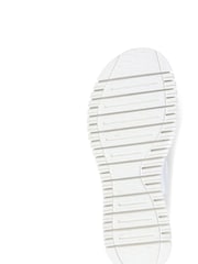 Pavers Silver Leather Platform Sliders - Image 5 of 5