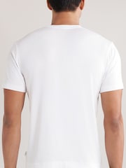 Reiss White Che CHÉ Studios Crew Neck T-Shirt with TENCEL™ Fibers - Image 3 of 3