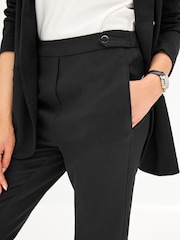 Schwarz - Elegante Skinny-Hose mit Gummizug hinten - Bild 4 von 6