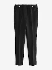 Schwarz - Elegante Skinny-Hose mit Gummizug hinten - Bild 5 von 6