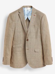 Joules Slim Fit Wool/Linen Blazer - Image 6 of 9