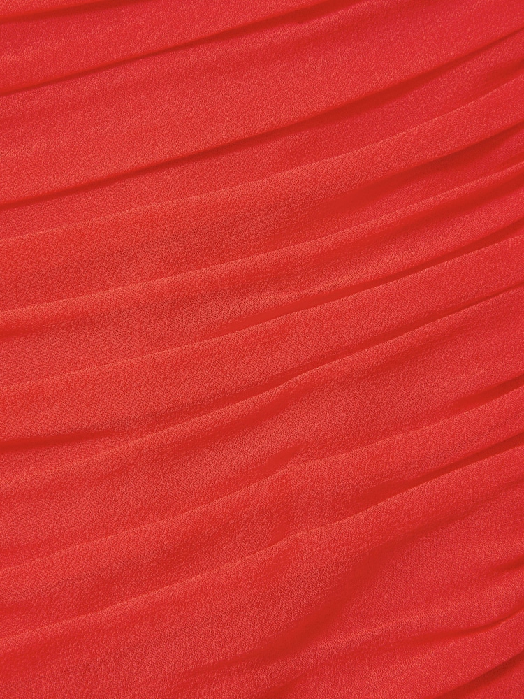 Reiss Coral Saffy Ruched Bodycon Midi Dress - Image 6 of 6