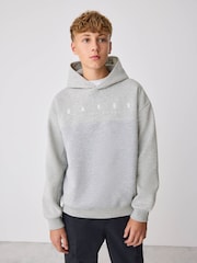 Baker by Ted Baker Grey Oversized Textured Hoodie - Image 1 of 11
