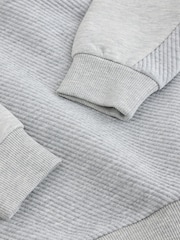 Baker by Ted Baker Grey Oversized Textured Hoodie - Image 10 of 11