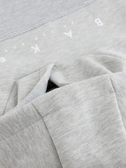 Baker by Ted Baker Grey Oversized Textured Hoodie - Image 11 of 11