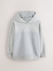 Baker by Ted Baker Grey Oversized Textured Hoodie - Image 5 of 11