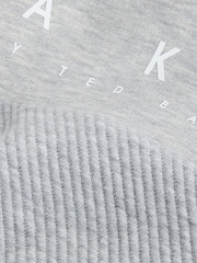 Baker by Ted Baker Grey Oversized Textured Hoodie - Image 7 of 11