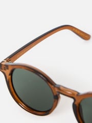 Oliver Bonas Brown Round Preppy Sunglasses - Image 4 of 5