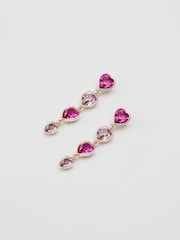 Lipsy Jewellery Gold Tone Heart Earrings - Image 1 of 3