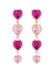Lipsy Jewellery Gold Tone Heart Earrings - Image 2 of 3