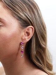Lipsy Jewellery Gold Tone Heart Earrings - Image 3 of 3