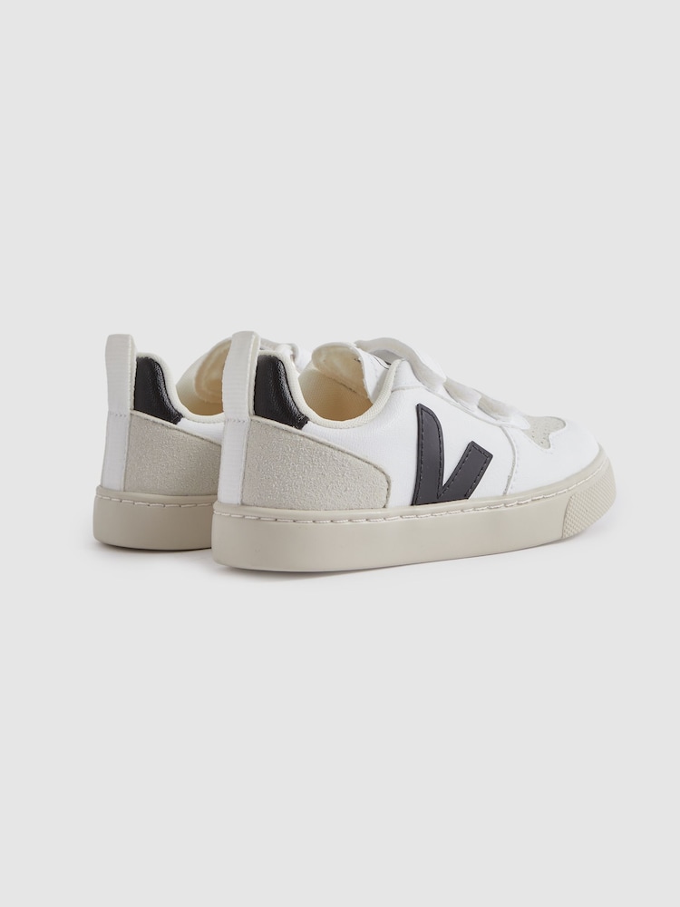Blanco/Negro - Zapatillas de ante con velcro Small V-10 de Veja - Imagen 1 de 4 Blanco/Negro - Zapatillas de ante con velcro Small V-10 de Veja - Imagen 1 de 4