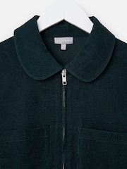 Oliver Bonas Corduroy Zip Up Collared Mini Dress - Kuva 5 / 8