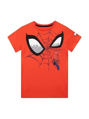 Character Red 100% Cotton Spider-Man 2 Multipack Short Sleeve T-Shirt - Image 2 of 5