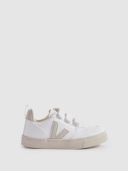 Veja Small V-10 Suede Velcro Trainers - Image 1 of 4