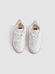 Veja Small V-10 Suede Velcro Trainers - Image 2 of 4