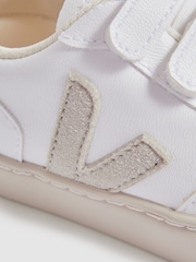 Veja Small V-10 Suede Velcro Trainers - Image 4 of 4