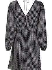 Tommy Hilfiger Blue Curve Polkadot V-Neck Dress - Image 2 of 3