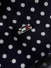 Tommy Hilfiger Blue Curve Polkadot V-Neck Dress - Image 3 of 3