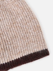 Oliver Bonas Brown & Animal Pom Pom Bobble Hat - Image 3 of 5
